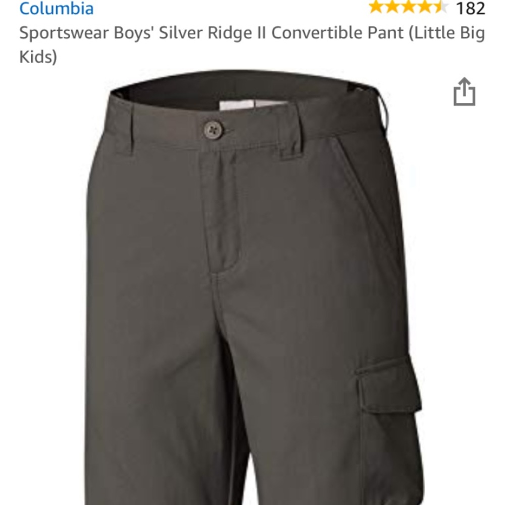 Columbia convertible pants boys
